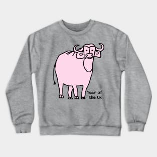 Year of the Ox Pink Crewneck Sweatshirt